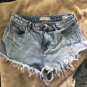 PacSun High Rise Denim Festival Shorts - Size 30